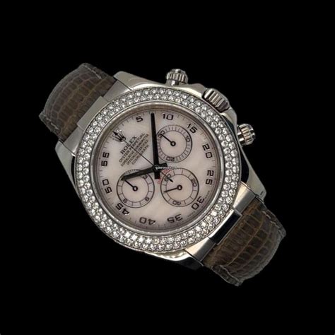 Rolex Daytona 18k Perlmutt Diamant Factory Ref. 116589 for